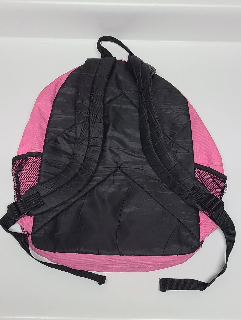 Girls Pink Butterfly Backpack Kids School Bag with Heart Charm & Clear Pocket